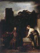 REMBRANDT Harmenszoon van Rijn Christ and the Woman of Samaria oil painting reproduction